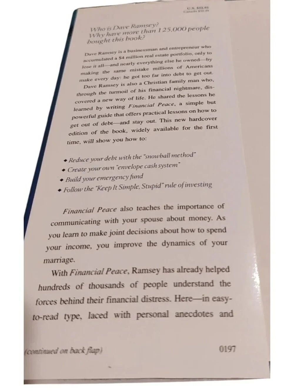 Financial Peace Restoring Family Financing Hope By Dave Ramsey Hardcover Book